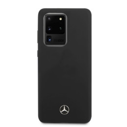 Mercedes Silicone Line dėklas Samsung Galaxy S20 Ultra - juodas