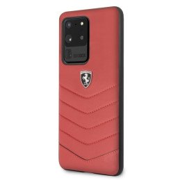 „Ferrari Heritage“ dygsniuotas dėklas, skirtas Samsung Galaxy S20 Ultra – raudonas