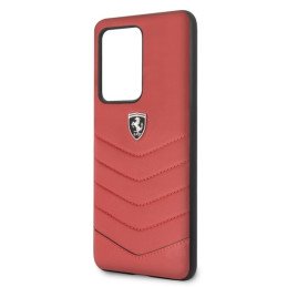 „Ferrari Heritage“ dygsniuotas dėklas, skirtas Samsung Galaxy S20 Ultra – raudonas