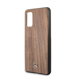 Mercedes Wood Line Walnut dėklas Samsung Galaxy S20 - rudas