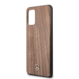 Mercedes Wood Line Walnut dėklas, skirtas Samsung Galaxy S20+ - rudas