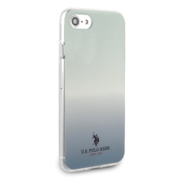JAV Polo Assn byla Gradiento raštų kolekcija, skirta iPhone 7 / 8 / SE 2020 / SE 2022 – mėlyna