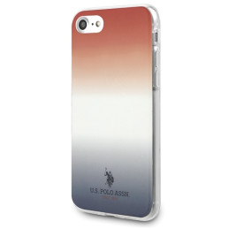 JAV Polo Assn byla Gradiento raštų kolekcija, skirta iPhone 7 / 8 / SE 2020 / SE 2022 - raudona ir mėlyna
