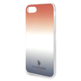JAV Polo Assn byla Gradiento raštų kolekcija, skirta iPhone 7 / 8 / SE 2020 / SE 2022 - raudona ir mėlyna