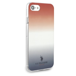 JAV Polo Assn byla Gradiento raštų kolekcija, skirta iPhone 7 / 8 / SE 2020 / SE 2022 - raudona ir mėlyna