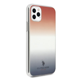 JAV Polo Assn byla Gradiento raštų kolekcija, skirta iPhone 11 Pro – raudona ir mėlyna