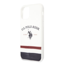 JAV Polo Assn byla Trispalvių raštų kolekcija, skirta iPhone 11 Pro Max – balta