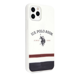 JAV Polo Assn byla Trispalvių raštų kolekcija, skirta iPhone 11 Pro Max – balta