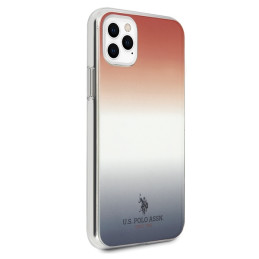 JAV Polo Assn byla Gradiento raštų kolekcija, skirta iPhone 11 Pro Max – raudona ir mėlyna