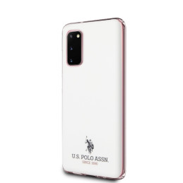 JAV Polo Assn byla Blizgus „Samsung Galaxy S20“ – baltas
