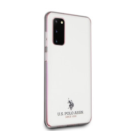 JAV Polo Assn byla Blizgus „Samsung Galaxy S20“ – baltas