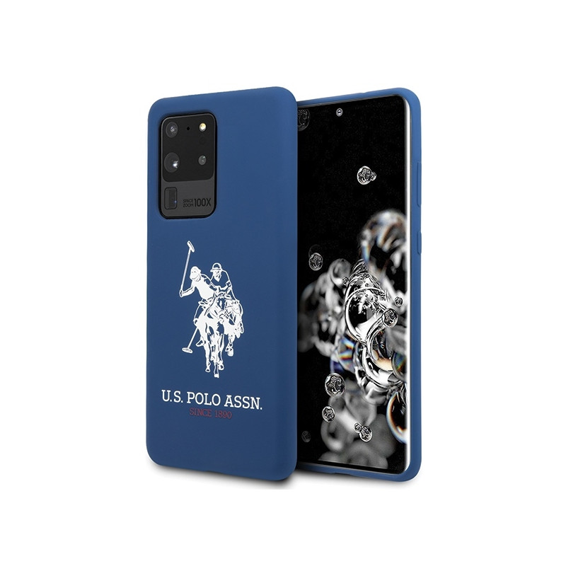 JAV Polo Assn byla Silikono kolekcija, skirta Samsung Galaxy S20 Ultra – tamsiai mėlyna
