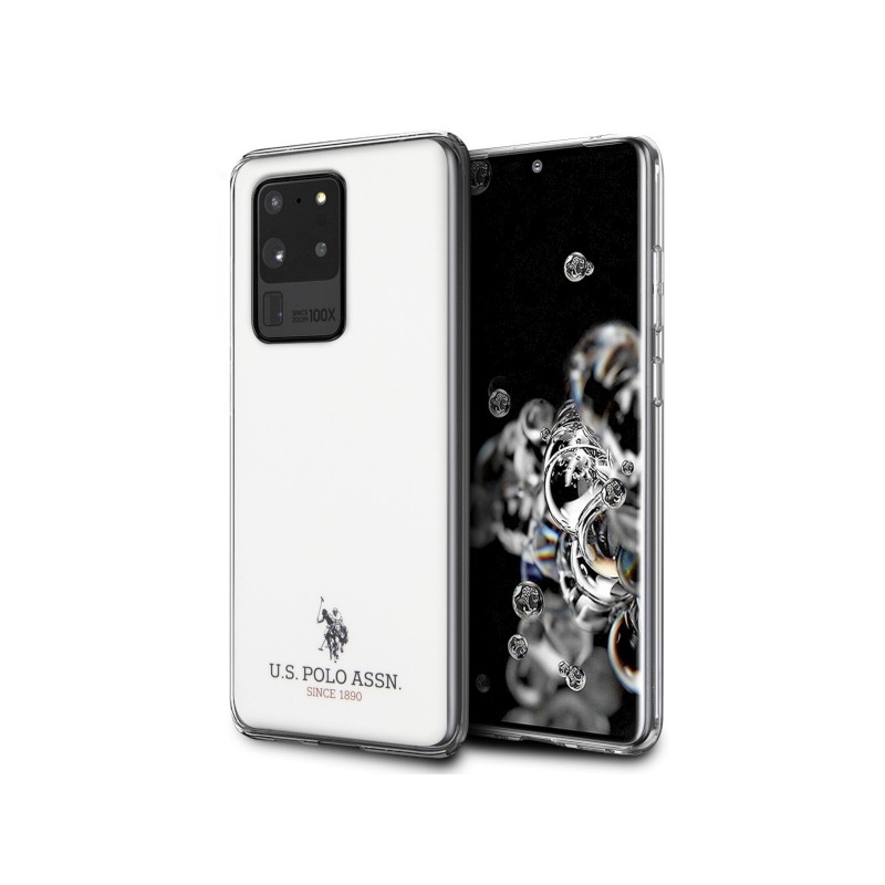JAV Polo Assn byla Blizgus „Samsung Galaxy S20 Ultra“ – baltas