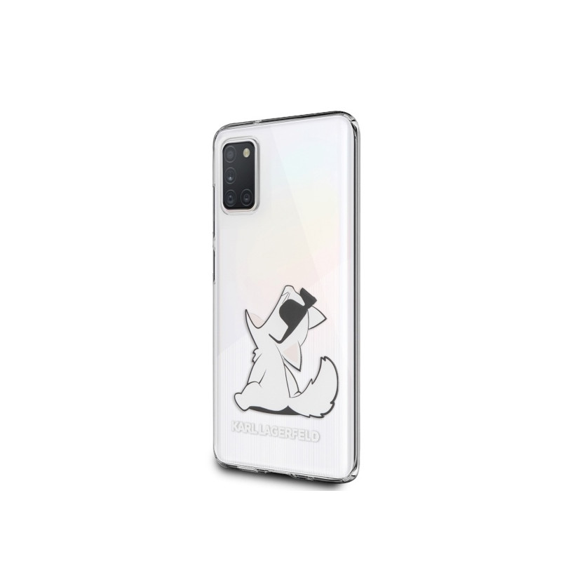Karl Lagerfeld Choupette Fun dėklas Samsung Galaxy A31 - skaidrus
