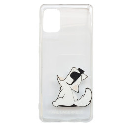 Karl Lagerfeld Choupette Fun dėklas Samsung Galaxy A31 - skaidrus