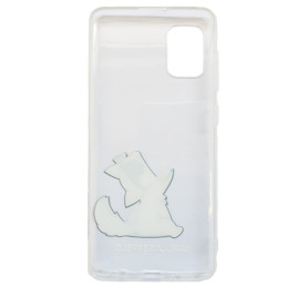 Karl Lagerfeld Choupette Fun dėklas Samsung Galaxy A31 - skaidrus
