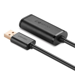 Ugreen aktyvus kabelis USB 2.0 ilgintuvas 480 Mbps 10 m juodas (US121 10321)
