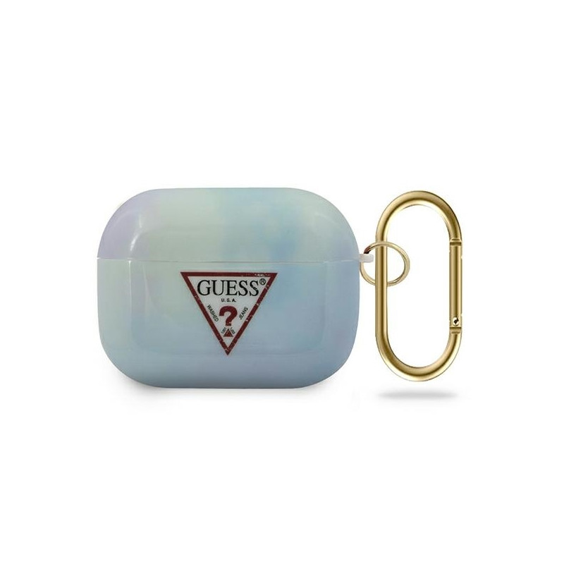 Guess Tie & Dye Collection dėklas, skirtas AirPods Pro – mėlynas