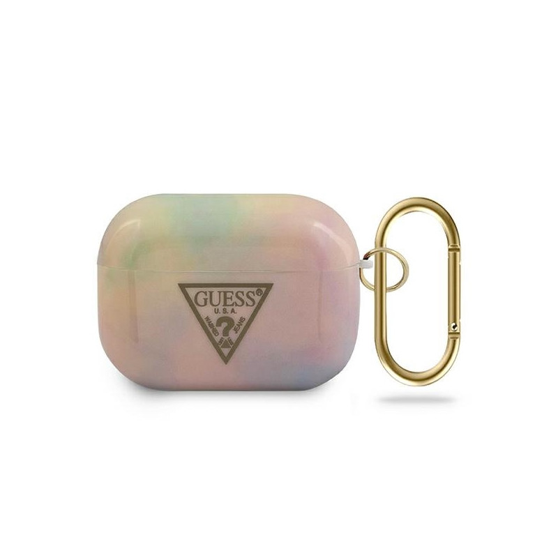 Guess Tie & Dye Collection dėklas, skirtas AirPods Pro – rožinis
