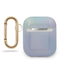 Guess Tie & Dye Collection dėklas, skirtas AirPods 1/ 2 – mėlynas