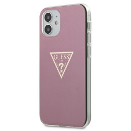 Guess Metallic Collection dėklas iPhone 12 mini - rožinis