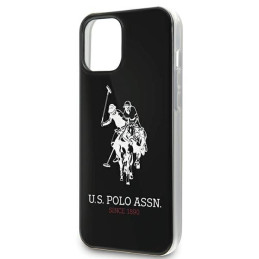 JAV Polo Assn byla Didelis blizgus logotipas, skirtas iPhone 12 Pro Max – juodas