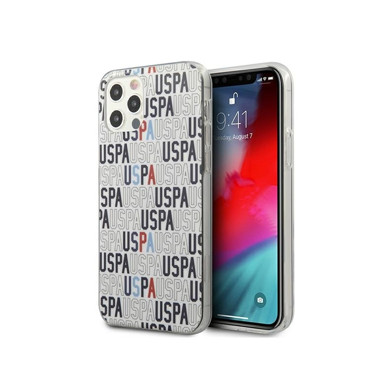 JAV Polo Assn byla Mania Collection logotipas iPhone 12 / iPhone 12 Pro - baltas