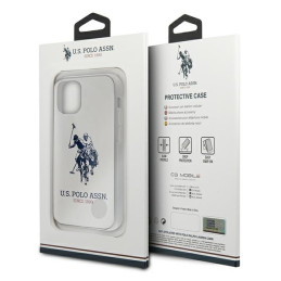 JAV Polo Assn byla Shiny Big Logo iPhone 12 mini - balta