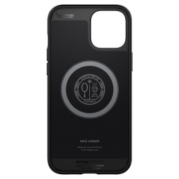 Spigen Mag Armor dėklas, skirtas iPhone 12 / iPhone 12 Pro - matinė juoda