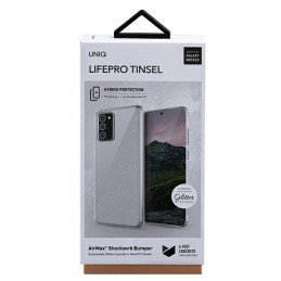 Uniq LifePro Tinsel dėklas, skirtas Samsung Galaxy Note 20 - skaidrus