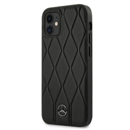 Mercedes Wave Line dėklas iPhone 12 mini - juodas