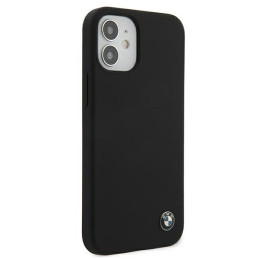 BMW Silicone Signature dėklas iPhone 12 mini - juodas