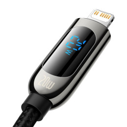Baseus CATLSK-A01 Lightning – USB-C PD 20W 480Mb/ s 2m laidas – juodas