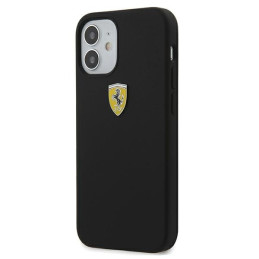 Ferrari On Track silikoninis dėklas iPhone 12 mini - juodas