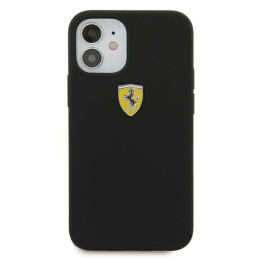 Ferrari On Track silikoninis dėklas iPhone 12 mini - juodas