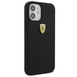 Ferrari On Track silikoninis dėklas iPhone 12 mini - juodas