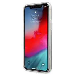Guess 4G 3D Pattern Collection dėklas, skirtas iPhone 12 Pro Max - mėlynos ir rožinės spalvos