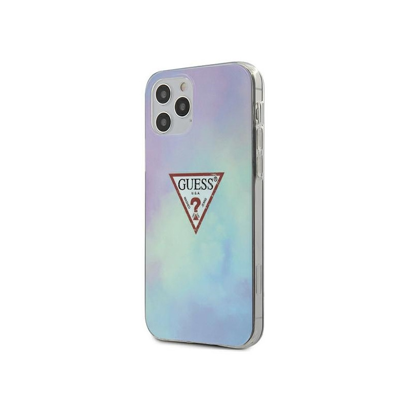 Guess Tie & Dye Collection dėklas, skirtas iPhone 12 Pro Max - mėlynas