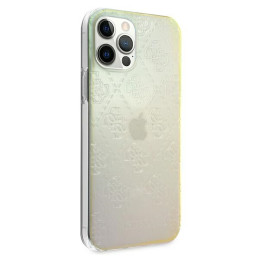 Guess 4G 3D Pattern Collection dėklas, skirtas iPhone 12 / iPhone 12 Pro - vaivorykštis