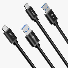 „Dudao“ kabelis USB – C tipo USB itin greitas įkrovimas 1 m juodas (L5G-juodas)