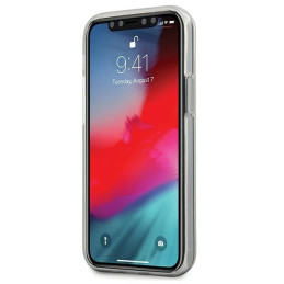 Guess 4G 3D Pattern Collection dėklas iPhone 12 mini - mėlynos ir rožinės spalvos