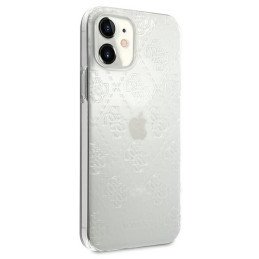 Guess 4G 3D Pattern Collection dėklas iPhone 12 mini - skaidrus