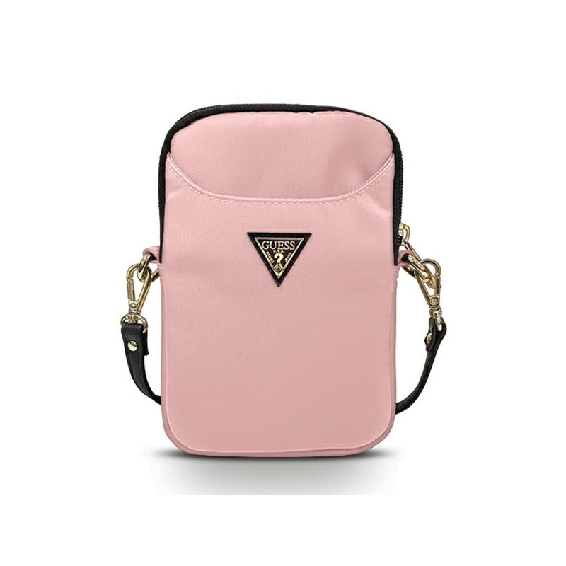 Guess Nylon Triangle Logo rankinė - rožinė