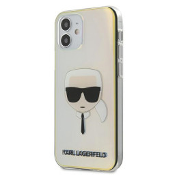 Karl Lagerfeld Iridescent Karl& 39 s Head dėklas iPhone 12 mini - įvairiaspalvis