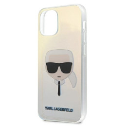 Karl Lagerfeld Iridescent Karl& 39 s Head dėklas iPhone 12 mini - įvairiaspalvis