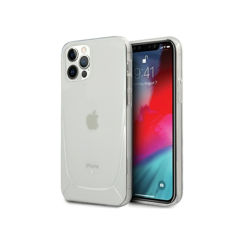 Mercedes Transparent Line dėklas iPhone 12 / iPhone 12 Pro - skaidrus