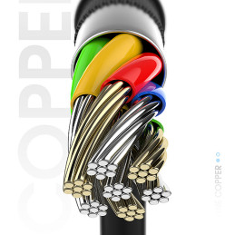 „Dudao“ kabelis USB – C tipo USB itin greitas įkrovimas 1 m juodas (L5G-juodas)