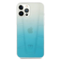 Mercedes Transparent Line dėklas iPhone 12 / iPhone 12 Pro - mėlynas