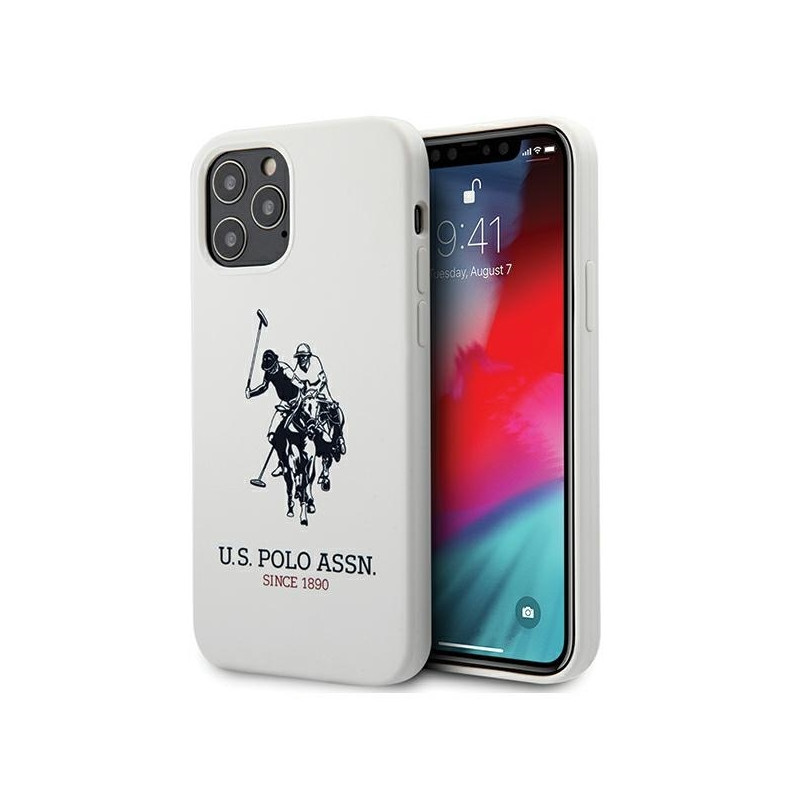 JAV Polo Assn byla Silikono kolekcija iPhone 12 Pro Max - balta