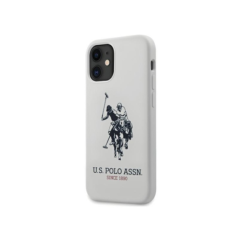 JAV Polo Assn byla Silikono kolekcija iPhone 12 mini - balta